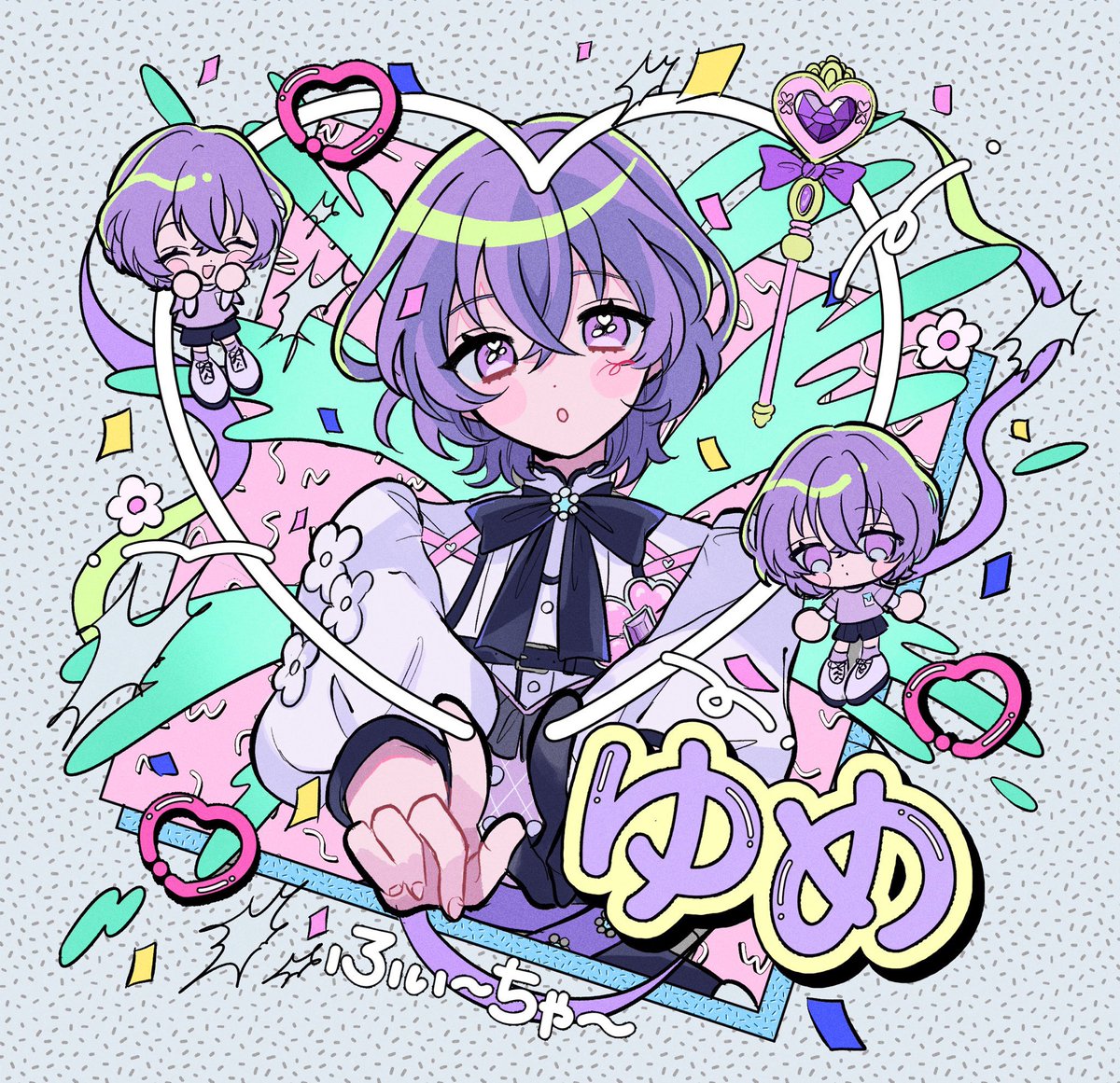 同じテイストで4人描くぞ〜♬と思って意気込んだのに双方途中で挫折し