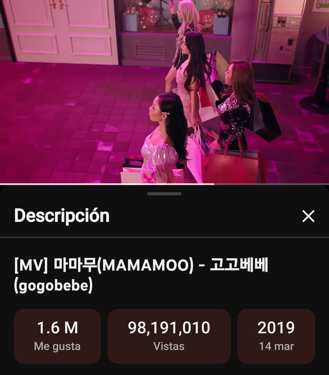 MOOMOO NOTICE - MAMAMOO

Gogobebe - 98.191.010

Recuerda que debemos ir por otro MV sobre los 100M👀🎉 da like y deja un lindo comentario en el MV.
Canal oficial de Mamamoo💜

#MAMAMOO #마마무 #WHEEIN
#MOONBYUL #SOLAR #HWASA