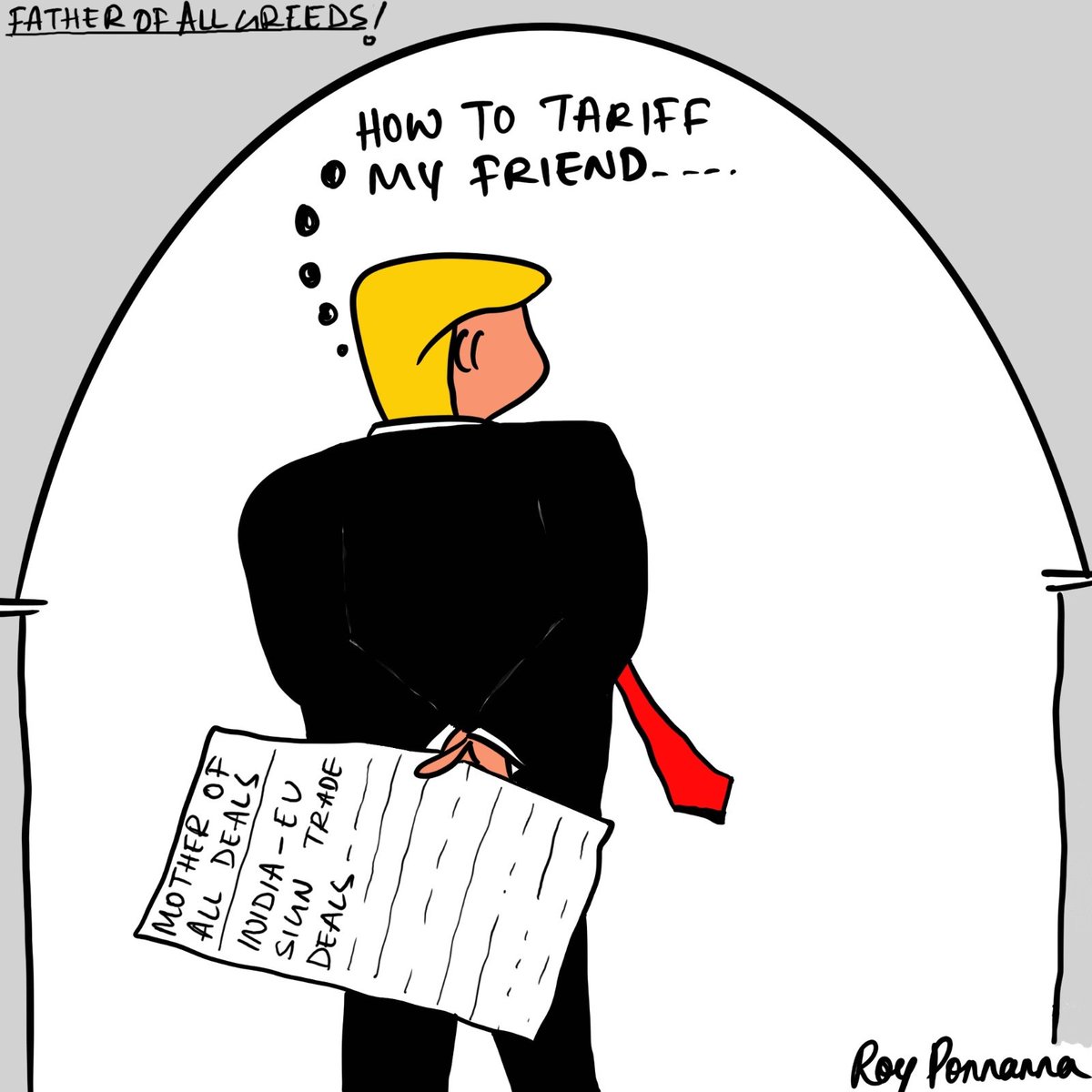 #IndiaUSTradeDeal #wednesday #cartoon
