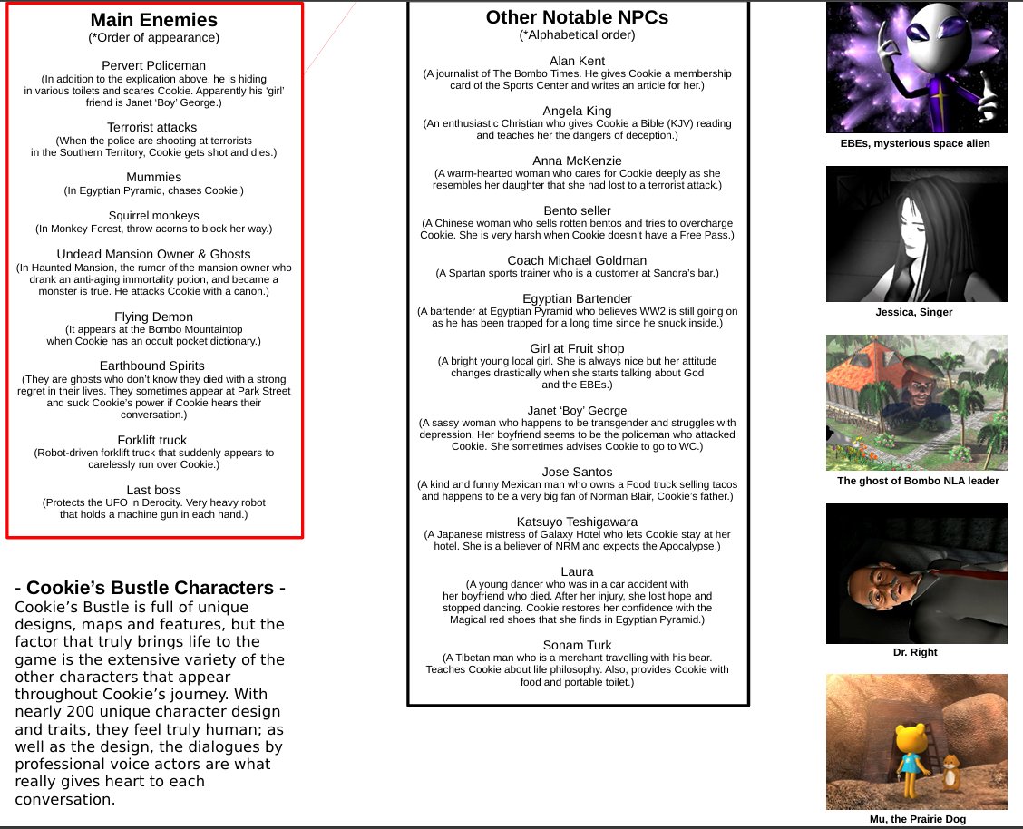 SwoneVial's tweet photo. @EliasDaler @Mobeelsuito It also had a full document explaining their intentions, the plans for an English release, and some screenshots of it.

The extra reason why it didn't get released is due to the copyright woes in the US. https://t.co/g8gc9q6trg