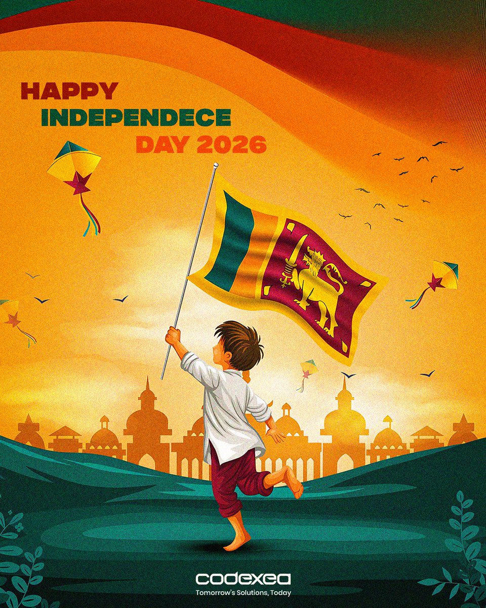 codexea_sl's tweet photo. Celebrating the spirit of independence 🇱🇰
Building a stronger digital Sri Lanka, one idea at a time.
Happy Independence Day!

#78years #independenceday2026
#proudlysrilankan
#codexea #lka #srilanka https://t.co/J3YuygqX5W
