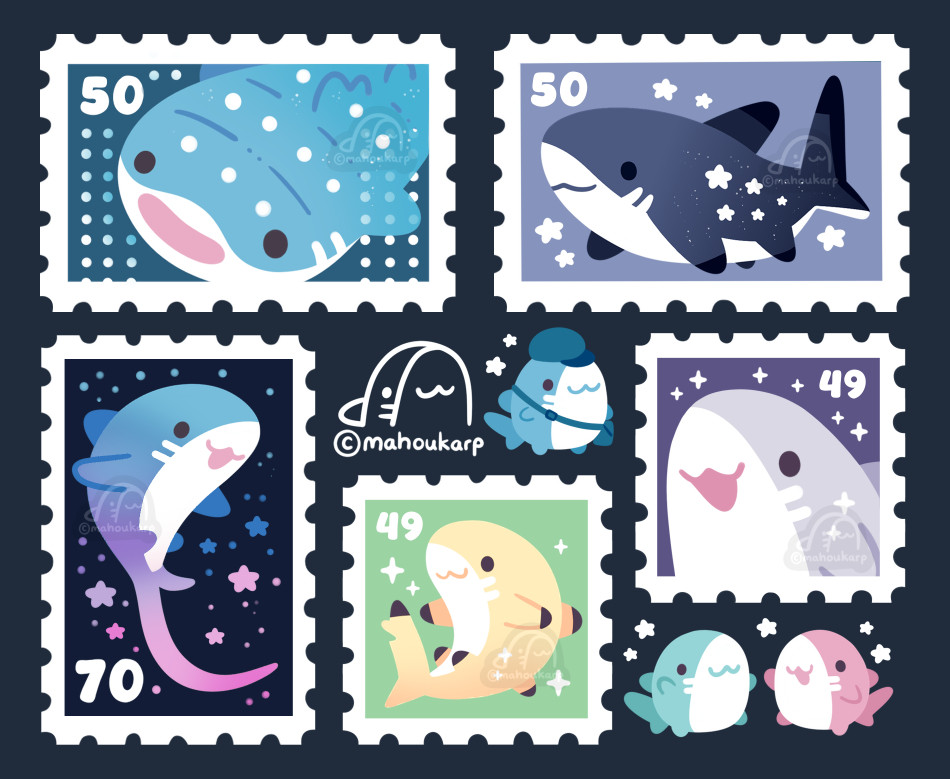 Mahoukarp's tweet image. sea mail 🦈