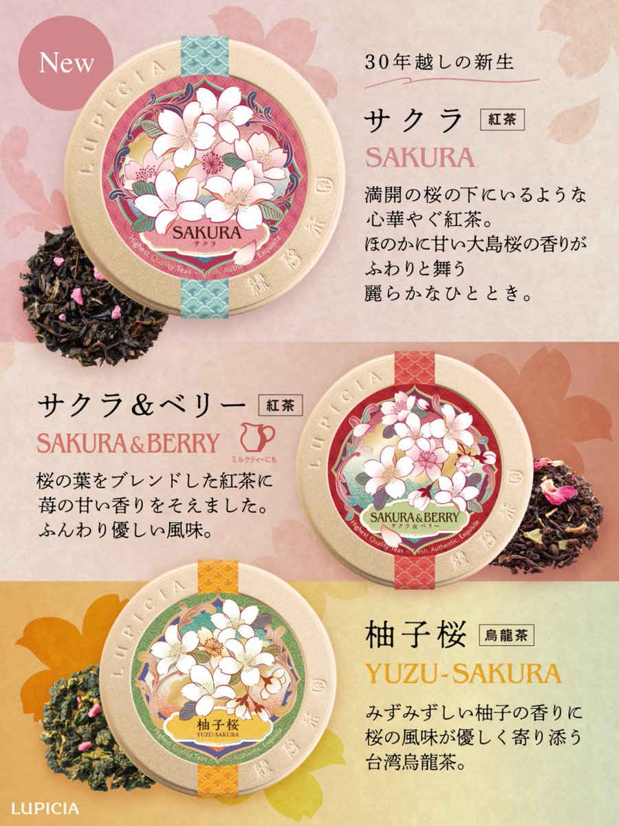 🌸春のはじまりは、#桜のお茶 とともに🕊 先行予約受付中！ 満開の大島