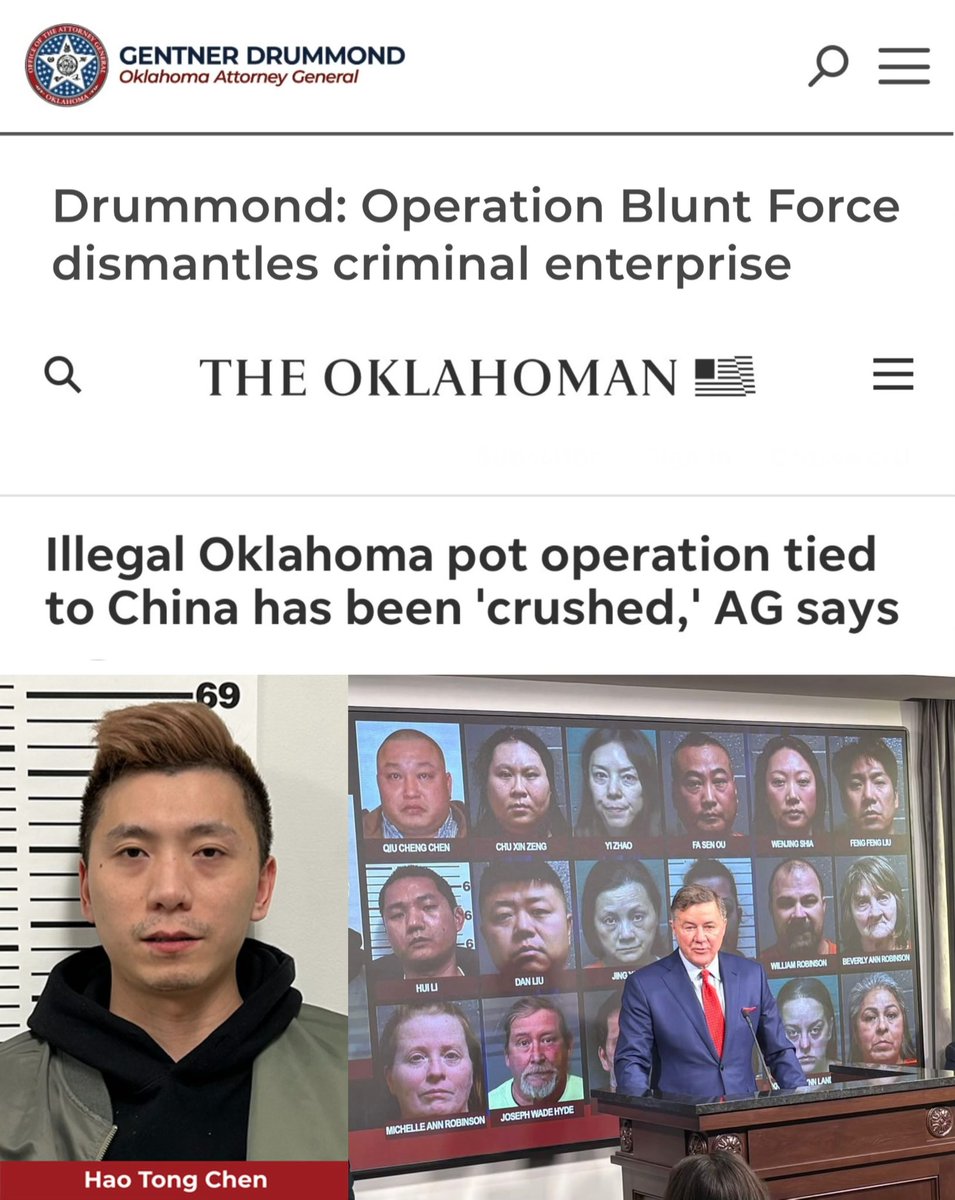 20 individuals linked to a sophisticated criminal enterprise, the Hao Chen Organization, have been arrested in Operation Blunt Force. The large multi-state drug trafficking organization was responsible for approximately one million pounds of marijuana worth $1.5 billion in street