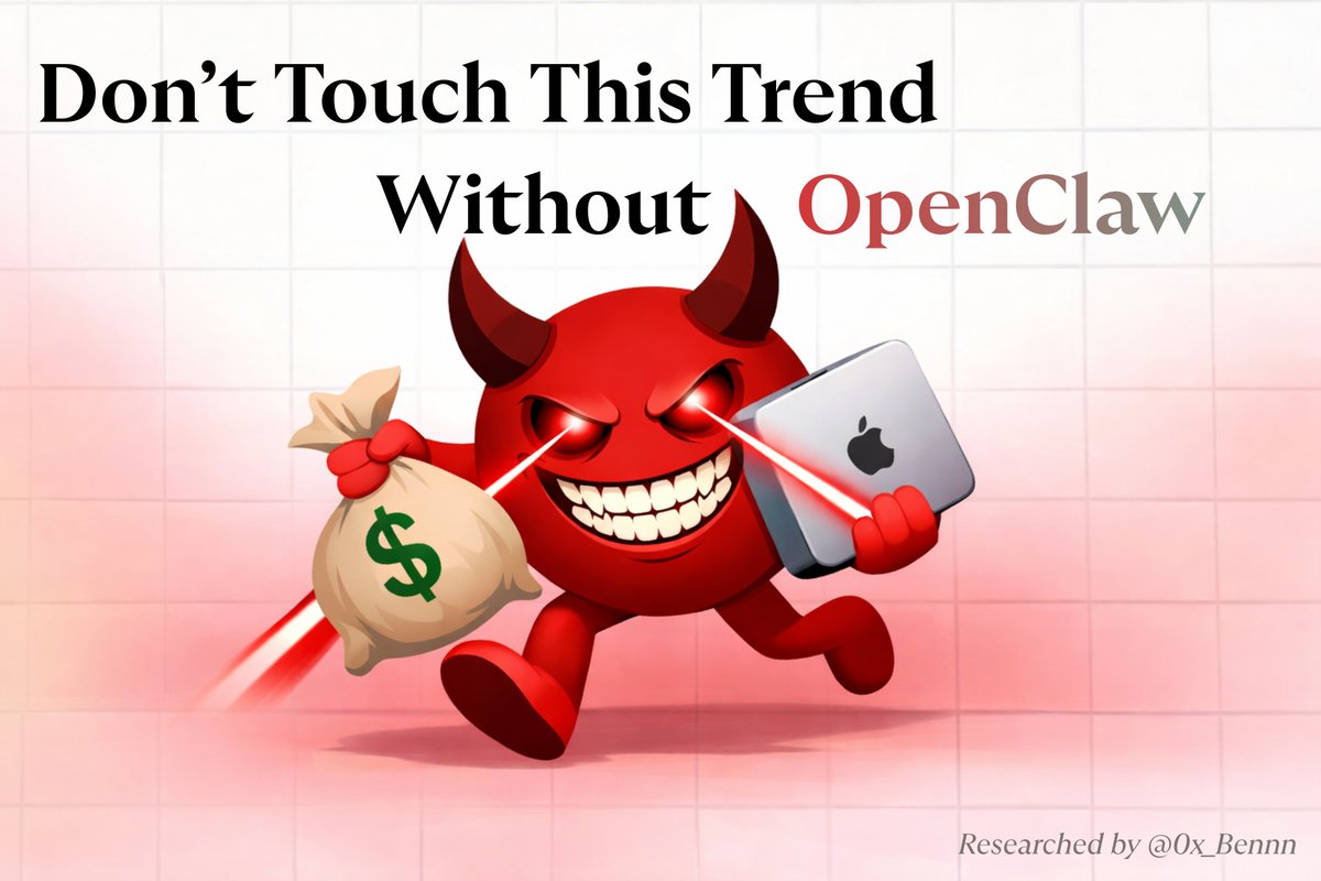 Don’t touch any token if you don’t understand OpenClaw 🦞

Recently, you’ve probably seen people claiming they made tens of thousands of dollars from Mac Mini setups or bots running 24/7.

But do you really know which ones are actually OpenClaw-based bots?

| First, bookmark this