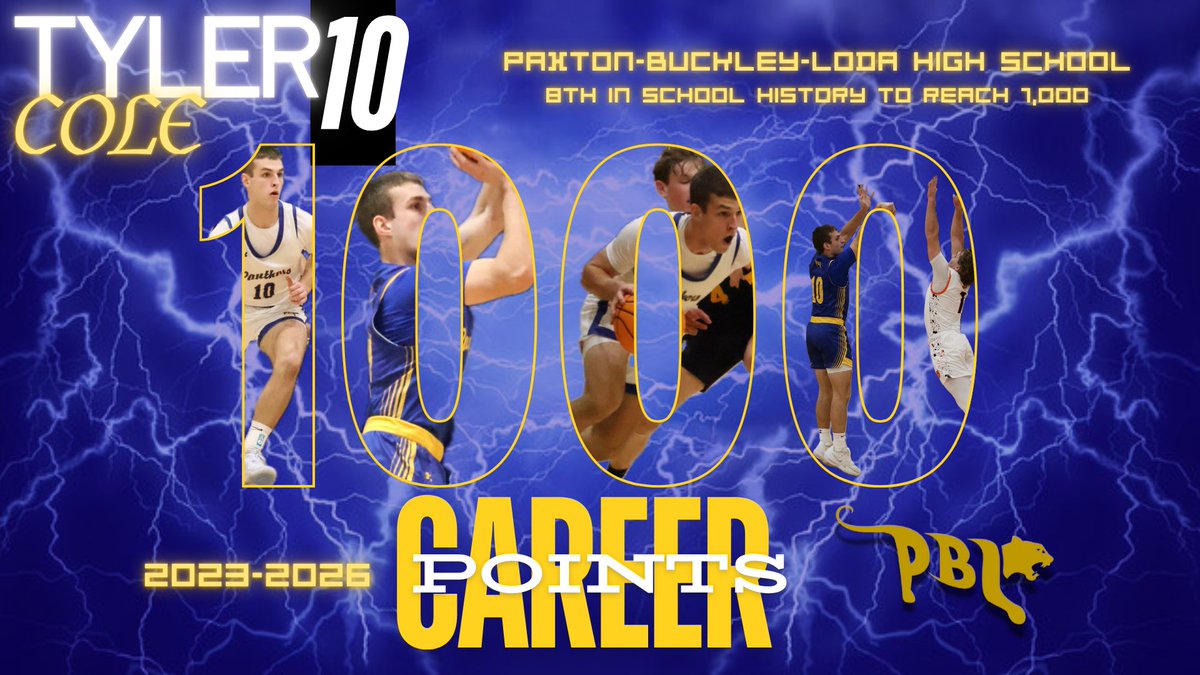PBL_BB's tweet photo. Special congrats to Tyler Cole on reaching the 1,000 pt mark for his basketball career. Well deserved and an honor! @PBLCUSD10 https://t.co/XK7bcD9b43