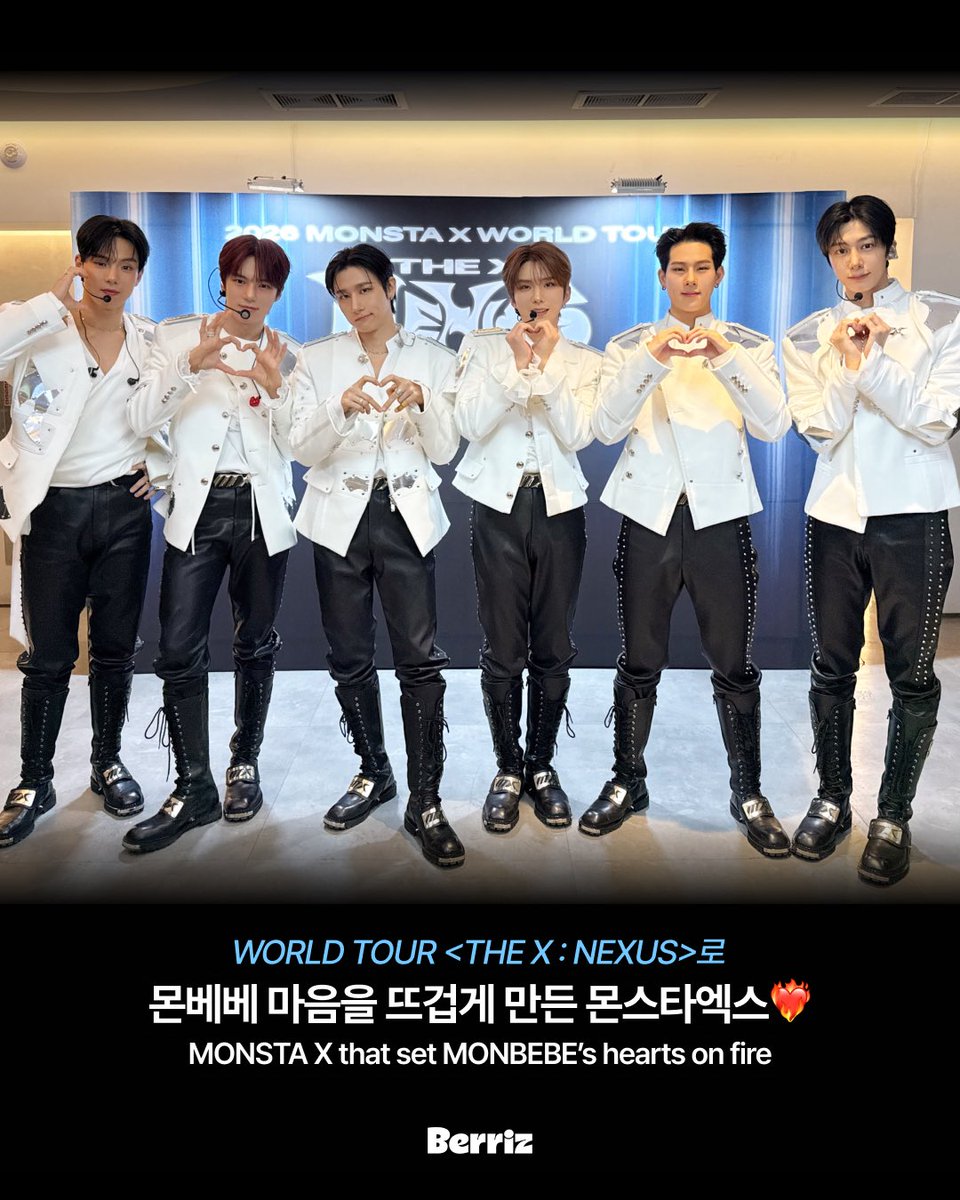 몬스타엑스 월드투어 〈THE X : NEXUS〉
몬베베와 함께여서 빛났던 3일🌟

콘서트 후기부터 비하인드 컷까지
몬스타엑스의 이야기가 도착했어요📬
(가장 많은 이야기는 당연 몬베베✨)

더 많은 몬스타엑스 이야기를
지금 베리즈에서 느껴보세요🩵
🔗link.berriz.in/web/main/monst…

#MONSTAX #MONSTA_X