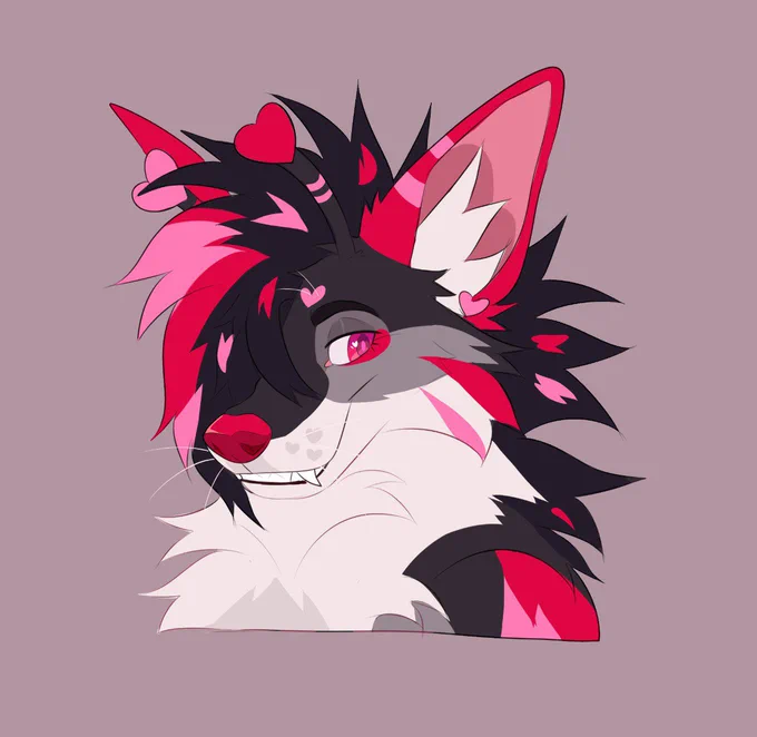 Valentines adopt! -50 as is -120 for a full body sketch design -180 for a fursuit style front and back Comment or pm to claim!