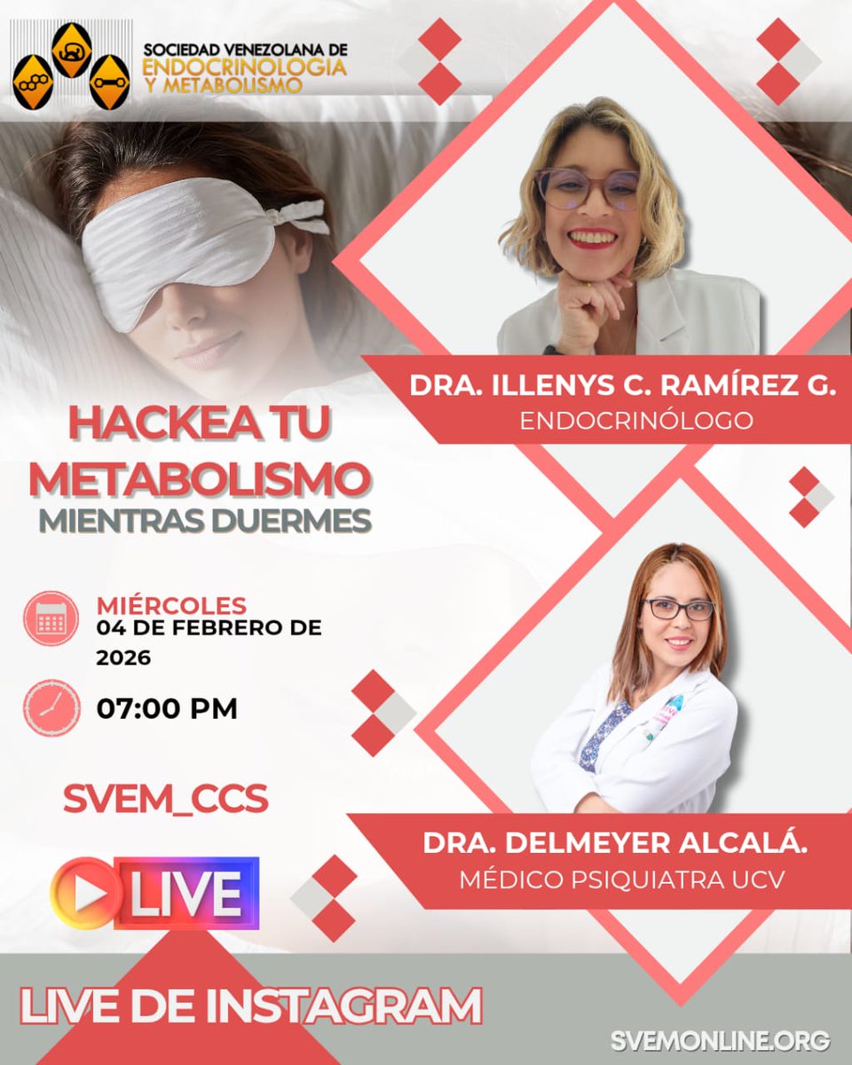 🔥 ¡LIVE IMPERDIBLE! 🔥

​¿Sabías que el descanso de calidad es la pieza que le falta a tu rompecabezas metabólico? Vamos a conversar sobre cómo Hackear tu metabolismo mientras duermes.

​⏰ Miércoles 4 de febrero | 7:00 PM