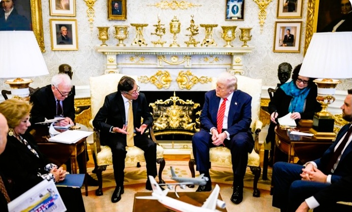 Frustración de la ultraderecha colombiana ante relanzamiento de la agenda bilateral colombo-estadounidense, tras reunión Petro-Trump en la Casa Blanca cronicon.net/wp/frustracion…