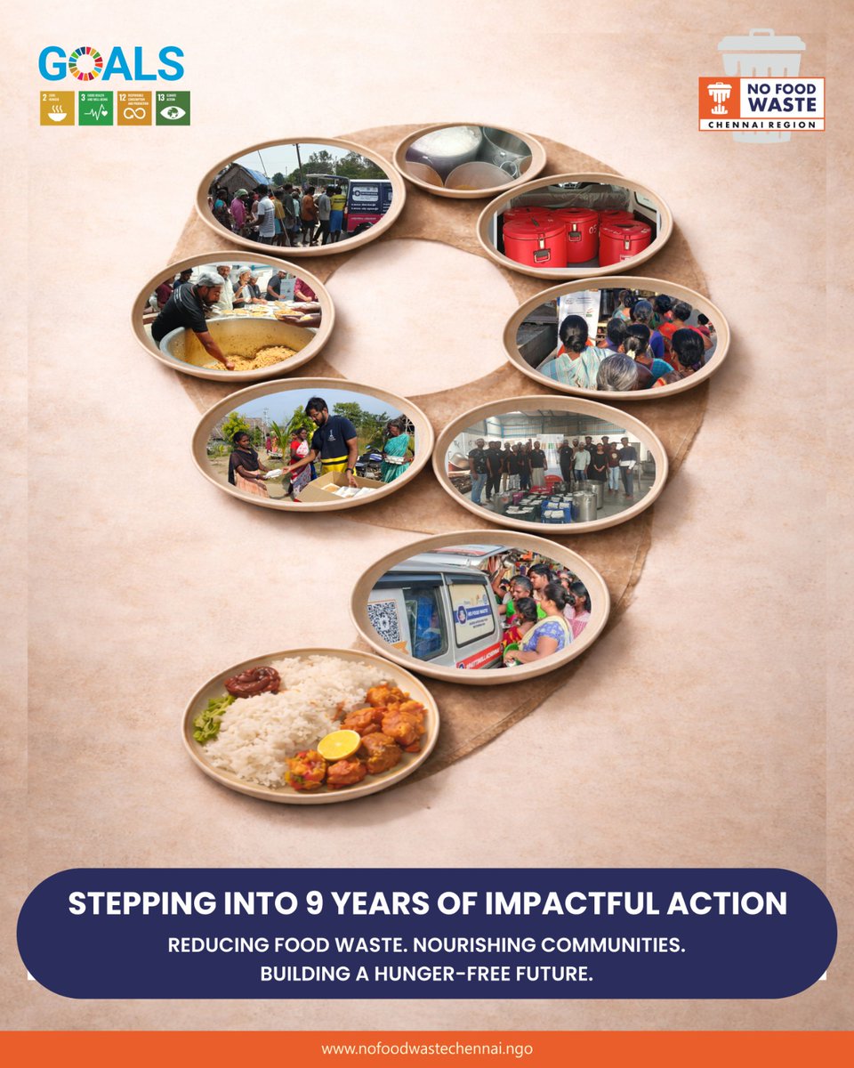 nfwchennai's tweet photo. 9 Years. Millions of meals. One mission. 🍽️💛
Turning surplus food into hope and nourishment for communities — with dignity and purpose.

👉 https://t.co/yGlSjNHySU
#NoFoodWasteChennai #9YearsOfImpact #ZeroFoodWaste #HungerFreeFuture https://t.co/brjTt5WaYL