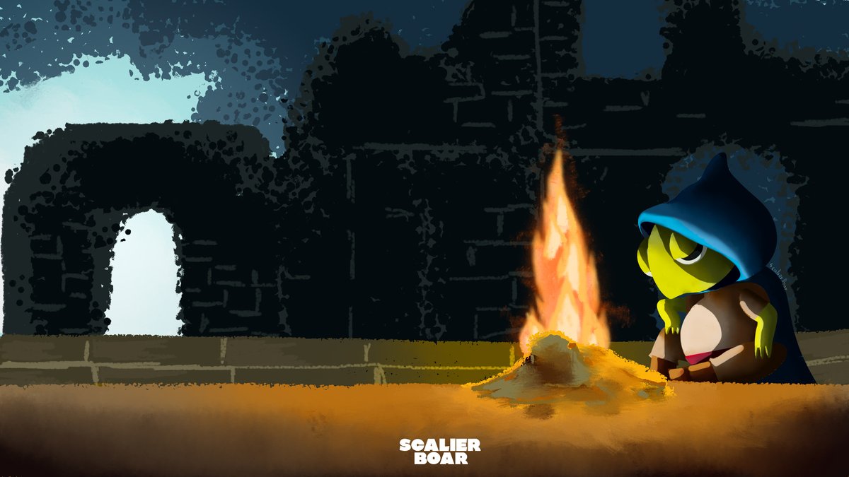 boar5463's tweet photo. Tiny Soul, Eternal Bonfire🐸🔥
#DarkSouls #fanart #digitalart #art https://t.co/yZP7sEE88P