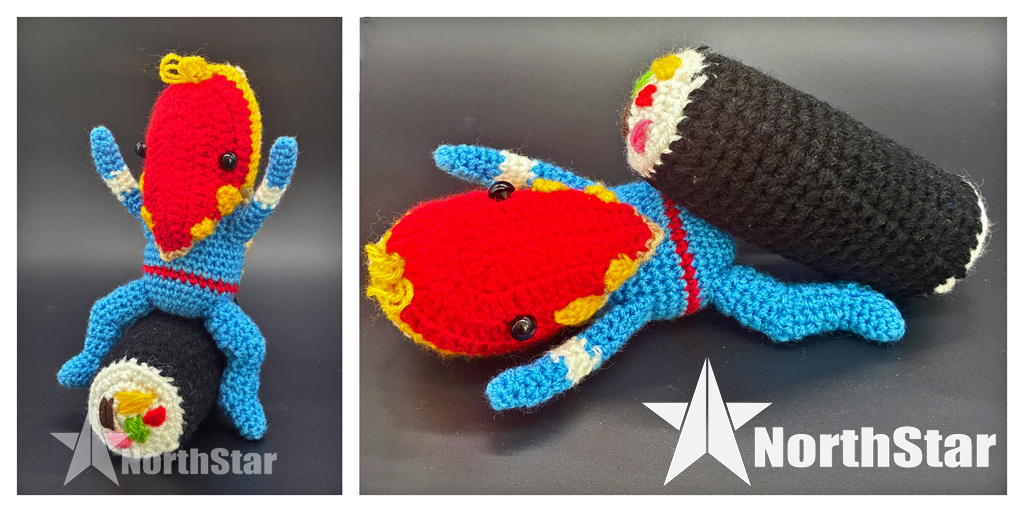 昨日のベビーメトロン 節分なので恵方巻きを食べたよ！ #哀愁メトロン