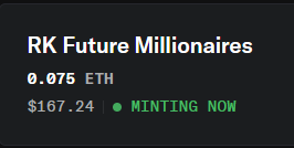 🚨 ROARING KITTY TOKEN — BREAKING NEWS 🚨

The cost of the Roaring Kitty NFT is trending toward its lowest price due to ETH dipping 📉

🔥 ONLY $167.24 (0.075 ETH)
⏳ This won’t last.
Mint now for a chance at the $10,000 GRAND PRIZE 💰🐱
When ETH moves, this price is gone.

👉