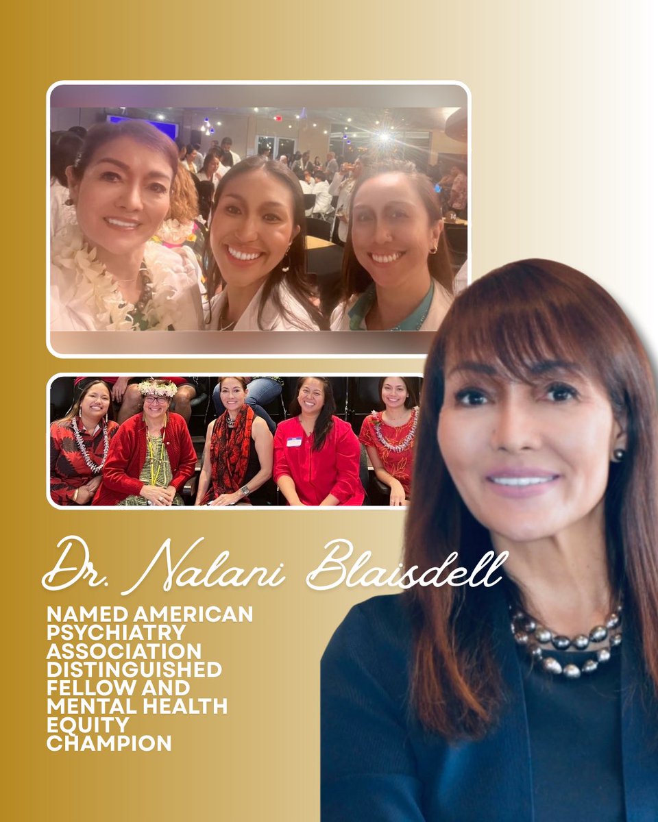 On this National Women Physicians Day, we’d like to honor Dr. Nalani Blaisdell for her national recognition from the American Psychiatric Association. 
Read more: bit.ly/4tgXmb0
