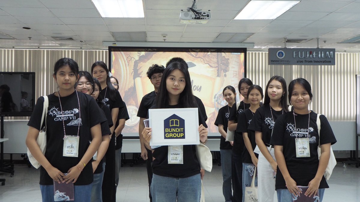 Xscopecamp001's tweet photo. 🗯️🙏🏻 ทางสโมสรนักศึกษาเทคนิคการแพทย์และรังสีเทคนิค มหาวิทยาลัยมหิดล ขอขอบคุณ

“Bundit group” 🏢

ที่ให้การสนับสนุนในการจัดค่ายต้นกล้าส่องแสงครั้งที่ 7 “X-Scope Camp VII” 🌱✨

#bunditgroup #บัณฑิตกรุ๊ป
#XScopeCampVII #ค่ายต้นกล้าส่องแสงครั้งที่7 #มหิดล https://t.co/TjjyUzPFI9