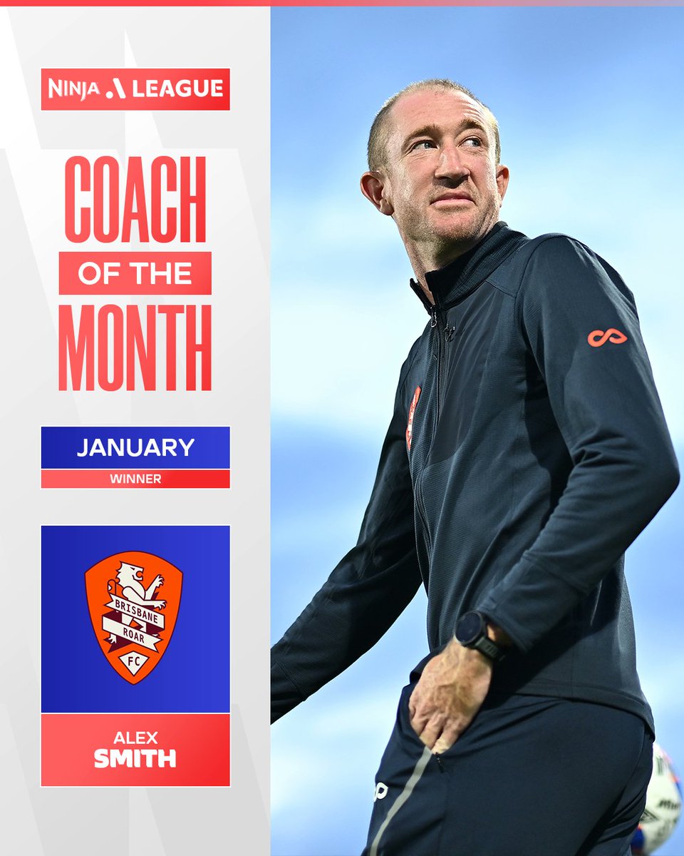 aleaguewomen's tweet photo. Six games unbeaten. 10 goals scored. Four points off top spot 🔥👌 Alex Smith is your @SharkNinja Coach of the Month 🏅

#ALW #COTM https://t.co/GAa74W561F
