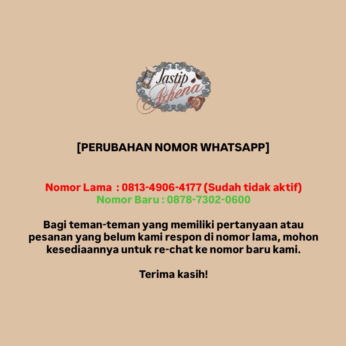 JASTIP ATHENA tweet media