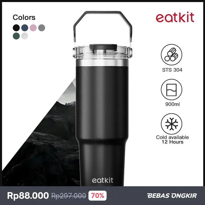 sadiskon's tweet image. 🔥 Gila! Diskon 79% Eatkit Official Store di Tokopedia + GRATIS ONGKIR! Waktunya upgrade perlengkapan dapur kamu. Jangan sampai kehabisan! Cek promonya di Sadiskon. #tokopedia
sadiskon.com/promo/tokopedi…
