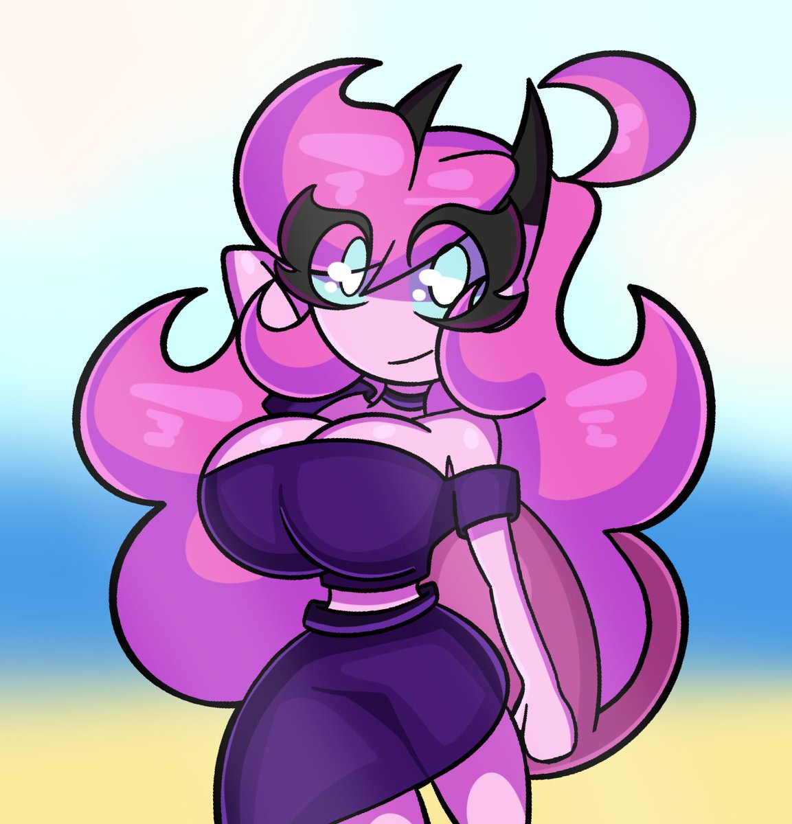 Just wanted to do a quick drawing of my gal. Haven't drawn her in a swimsuit in a long time.