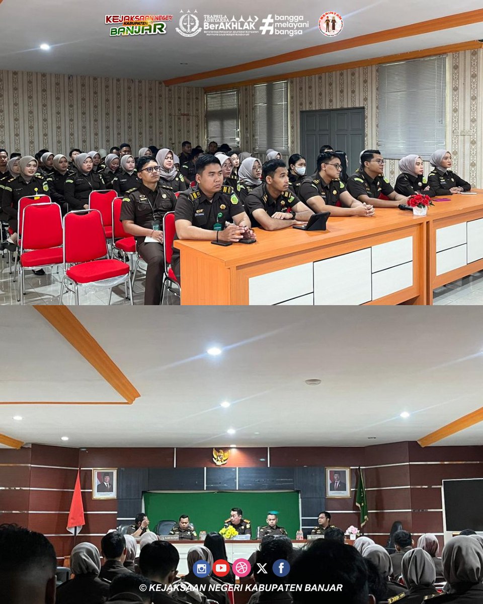 instagram.com/p/DUUflnvj6f6/…
Rabu, 04 Februari 2025 Kepala Kejaksaan Negeri Kabupaten Banjar Krisdianto, S.H., M.H., melakukan briefing perdana kepada pejabat struktural dan seluruh pegawai Kejaksaan Negeri Kabupaten Banjar.
<a href="/KejaksaanRI/">Kejaksaan RI</a>