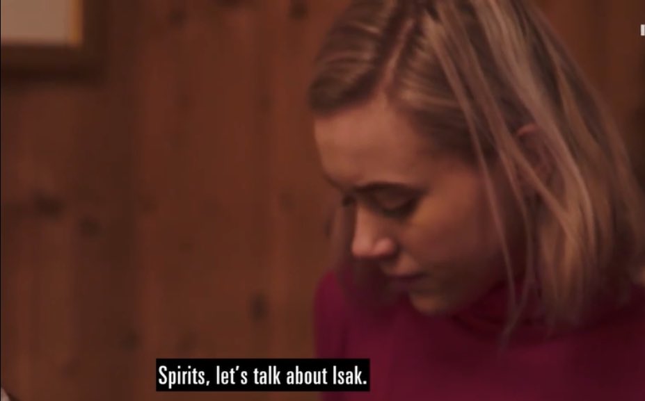 meowjigae's tweet photo. something that kills me every time is when isak was outed by the ouji board in skam season 2 like girl 😭 https://t.co/LFDNL8qEfh
