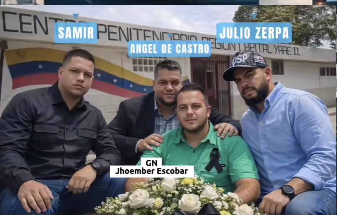 Denunciamos la muerte del Sargento Mayor de la GNB, Jhoember Escobar, tras días de abandono médico en Yare II. Los responsables directos:
• Julio García Zerpa, ministro penitenciario
• Ángel de Castro, director del penal
• Samir, subdirector
#Venezuela #DerechosHumanos
