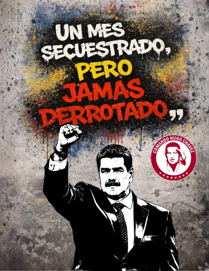 InspeccionZu's tweet photo. Después de un mes del secuestro de nuestro presidente @NicolasMaduro y la primera dama el pueblo sigue en la calle exigiendo que sea devuelto a su patria y se ahí no la dejaremos 

#NicolásYCiliaHéroes https://t.co/jljkObhLv1