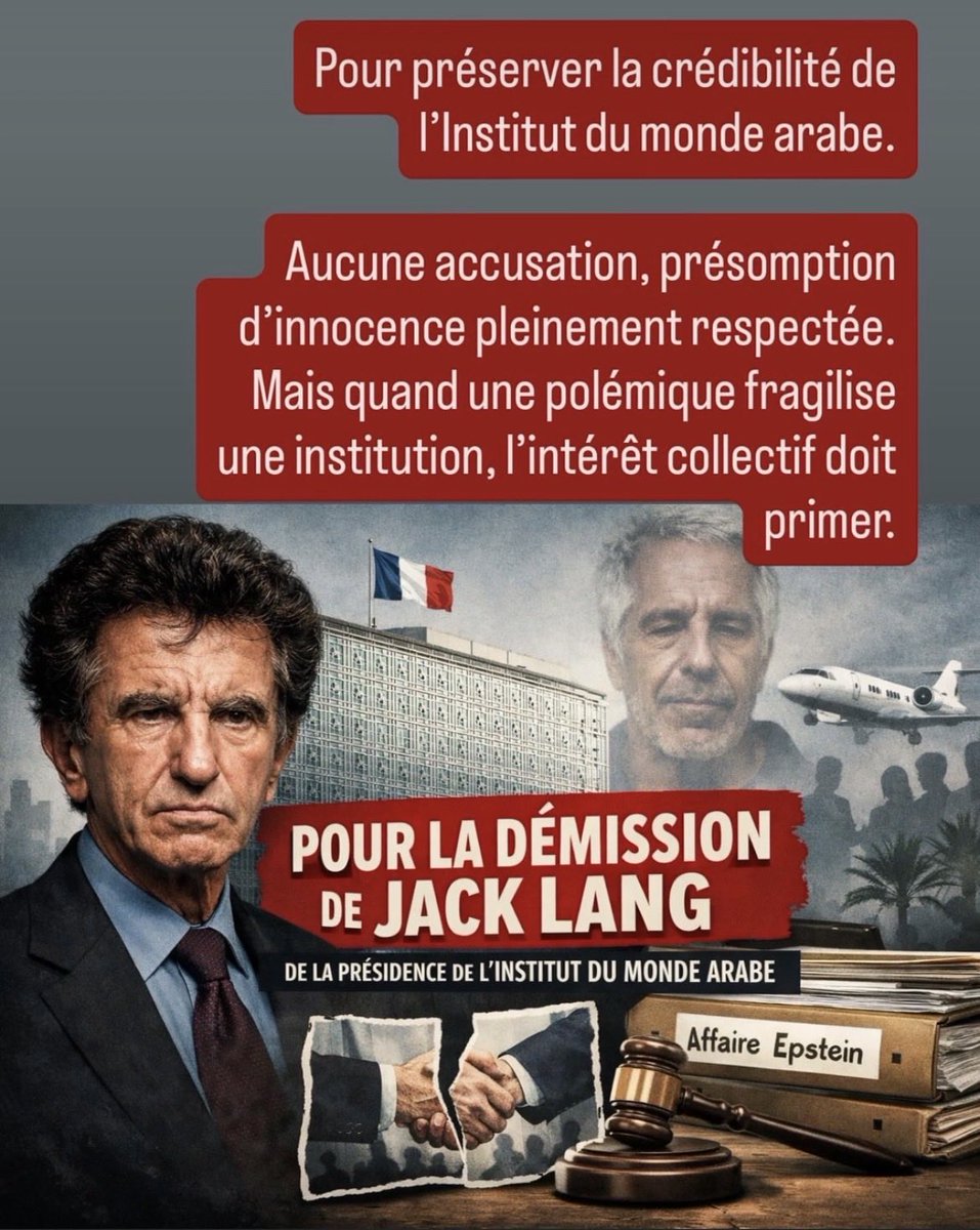 Moussia13's tweet image. ♦️ #JackLang #demission #EpsteinFiles 
Signez et partagez la pétition.
change.org/p/pour-la-d%C3…