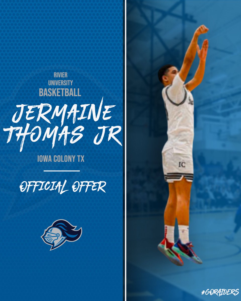 JermaineT2026's tweet photo. I'm blessed to receive an official offer from Rivier University @Rivier_MBB Big thanks to all of the coaches taking a chance on me! #agtg ✝️🙏
@ICHS_Hoops @tim_ford11 @kstockjr https://t.co/J7ix4UYpUz