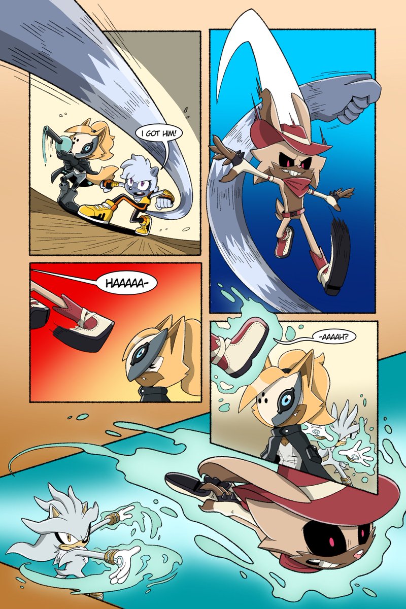 PhantomSqComic's tweet photo. Just as one threat is neutralized, another comes to the forefront. Is it finally enough to overwhelm our heroes??

We hope you enjoyed the first issue of Phantom Squad! See you around for Issue 2, coming soon!

#SonicTheHedgehog #IDWsonic #WhispertheWolf #TangleAndWhisper https://t.co/xJR7v38nML