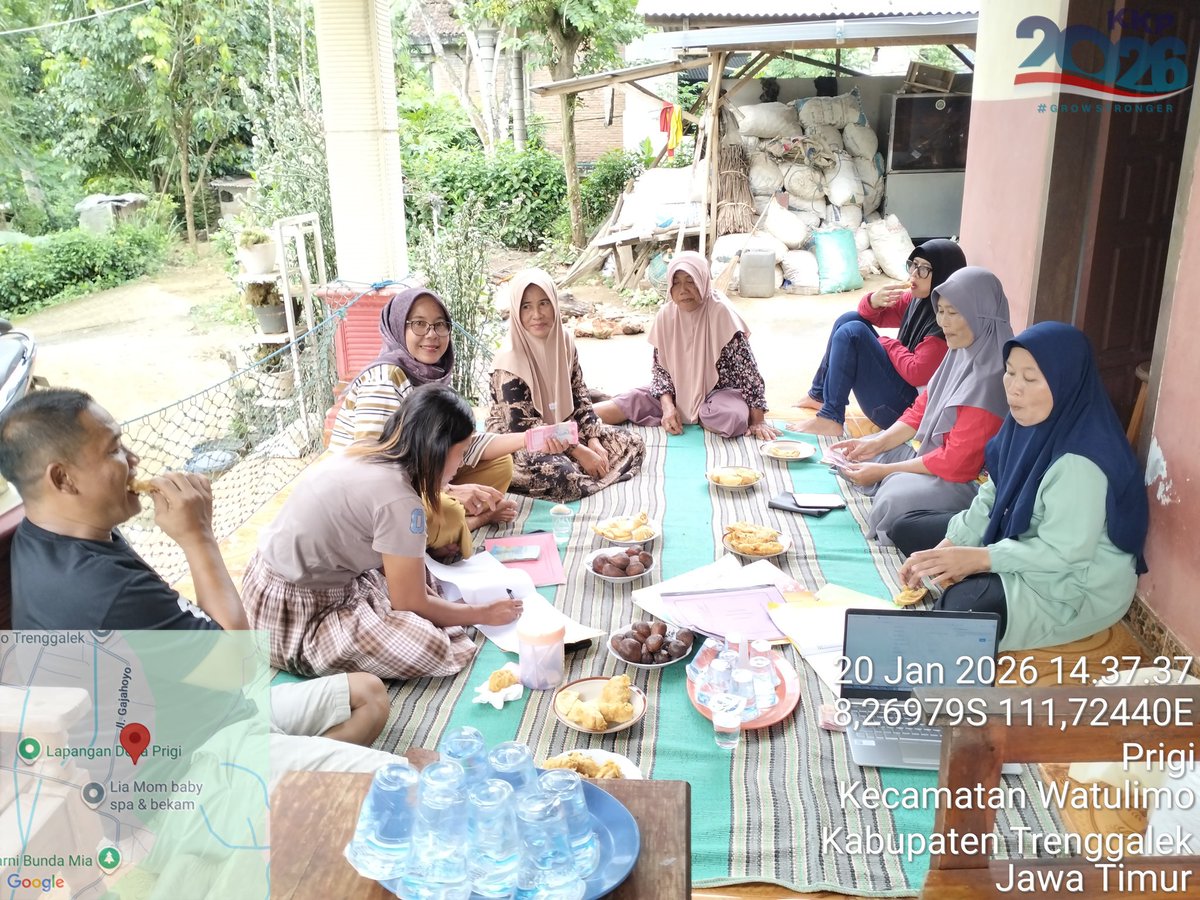 ibnu_m3's tweet photo. Selasa (20/01/2026), Ibnu Mas'ud,S.Pi, Luhkan Kab. Trenggalek. Pertemuan rutin dan pembinaan kelompok di Poklahsar Mina Lestari Ds. Prigi Kec. Watulimo.
#GiatLuhkanSatminkalBwi https://t.co/ZLQXVDDgRy