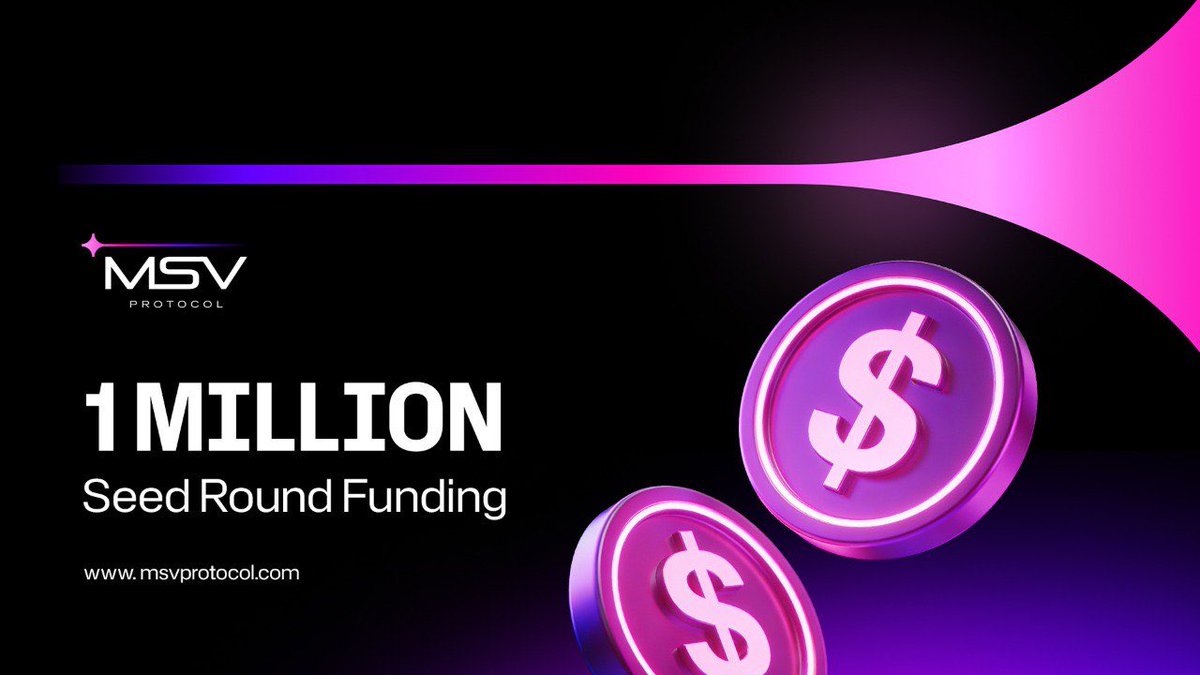 TBDigiFin's tweet photo. $1M Seed Round.
Quietly closed.
No hype. No noise.
Just builders backing infrastructure.
MSV Protocol is moving forward.
#MSVProtocol #Web3 #RWA https://t.co/28ybIHnriW