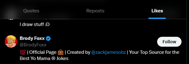 thank you brody fox for not threatening to sue me