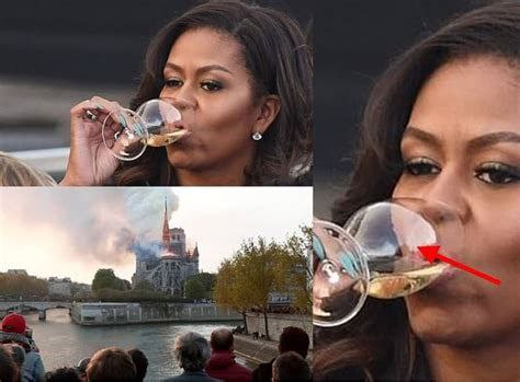 RadekPiasecki1's tweet image. Michelle Obama podczas pożaru katedry Notre-Dame pływająca po Sekwanie,obserwująca pożar.
Nie ma przypadków,są znaki.😉