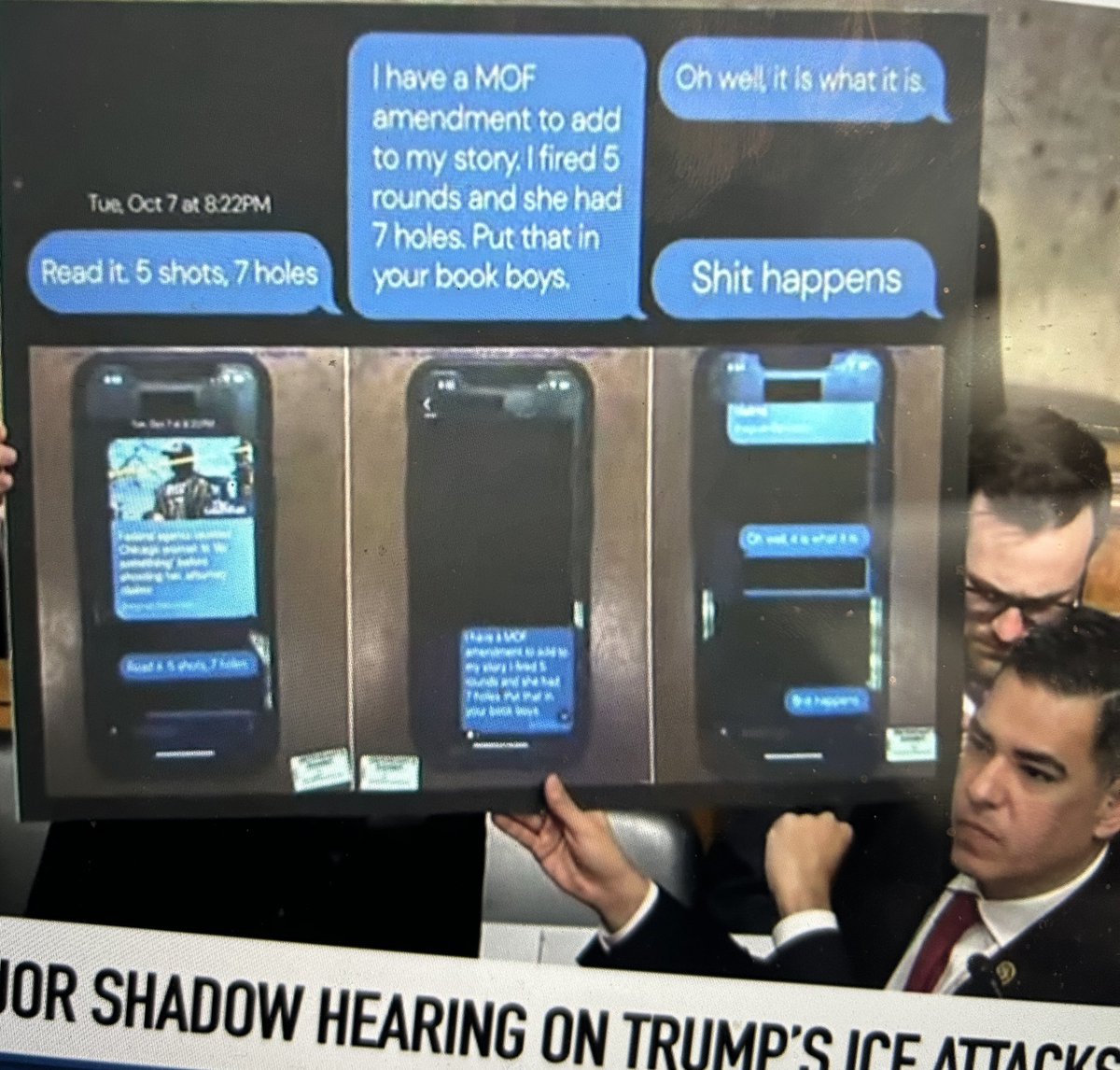 Dsquared306's tweet photo. @maddenifico Here’s a screenshot from the testimony this afternoon. Garcia is showing screenshots from the shooter’s phone, he’s bragging about how many shots he got off 🤬 https://t.co/UK47NCceyy
