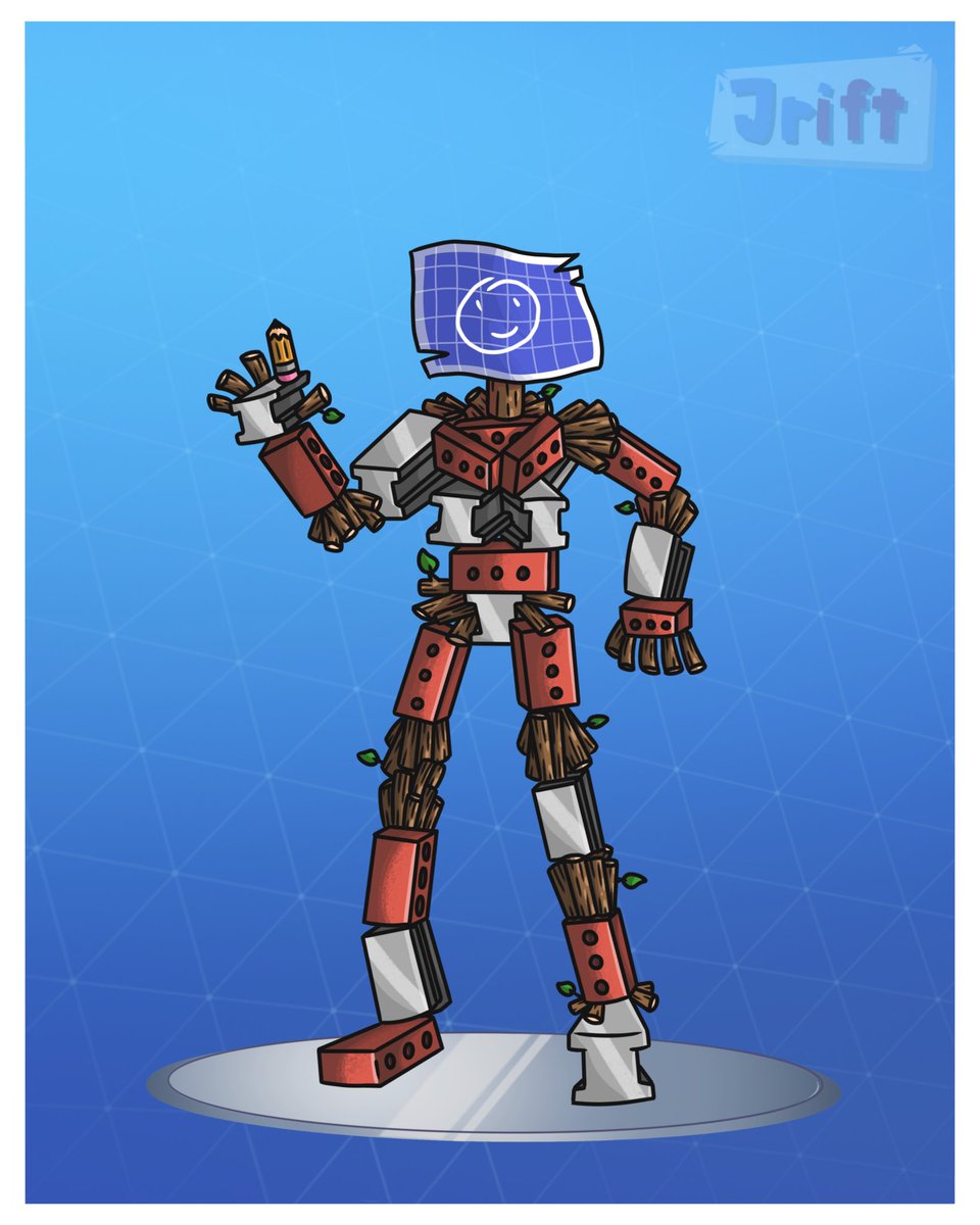 This is probably the best original skin concept I’ve done. Very outdated compared to my new style but I think it would make for a perfect skin. (His name is ‘Mat’ btw)