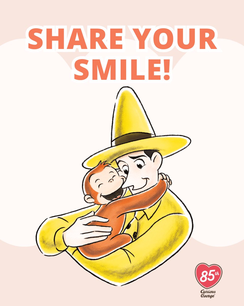 今日は2月5日、笑顔の日 ☀️ 黄色い帽子のおじさんもニコッ