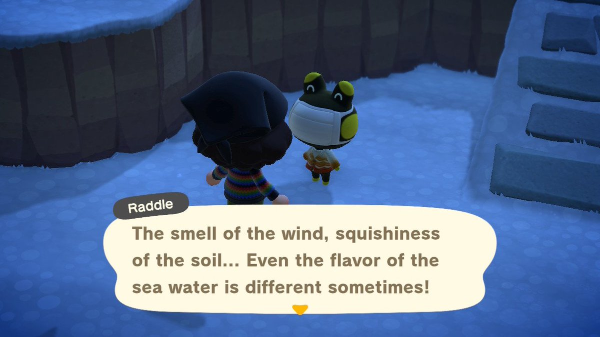 moonoomi_'s tweet photo. I was playing animal crossing and this islander is literally just kiyoomi lol, how cute https://t.co/81olSSBDXx