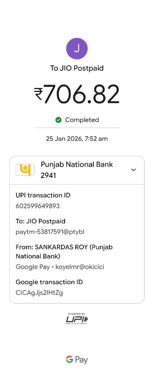 BarttaMan's tweet photo. @JioCare I paid my postpaid bill on 25th Jan, and it is not showing in your system. As a result, you suspended my account.  Why this loot? https://t.co/dLp70wybf7