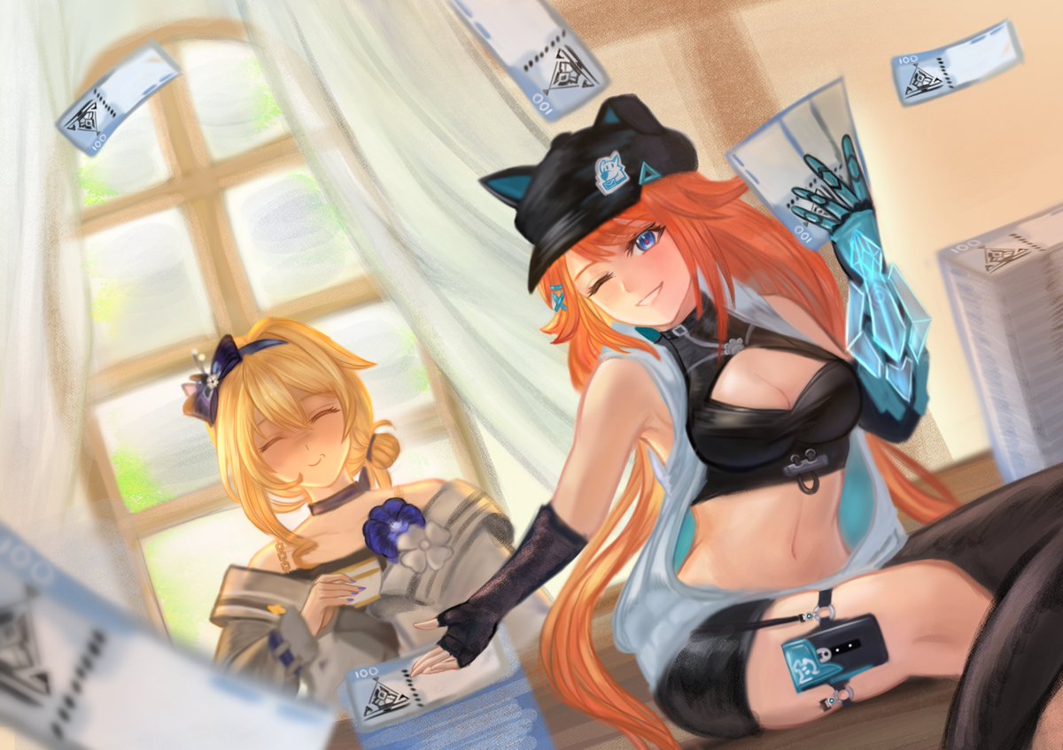 "let's go! we got paid so much credits this time aud!"
"yes...but can you please not play with money during tea time?"
#StrinovaFanart #StrinovaFreeTheme