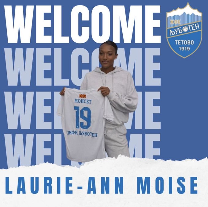 goVCIca's tweet photo. SOCCER : La Montréalaise et internationale haïtienne Laurie-Ann Moise fait le saut de la D1 australienne à la D1 de Macédoine du Nord (eh ouais 🤨). Formée au #FCLaval, elle est passée par la NCAA...
@SoccerQuebec https://t.co/tEzl6ztsfs