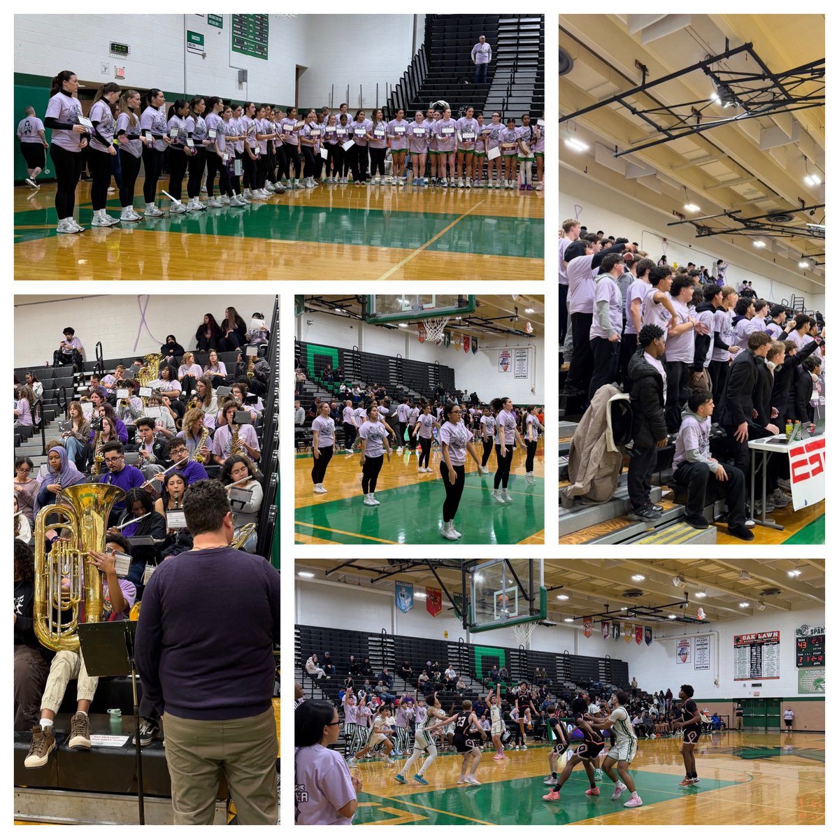 lmayolchs's tweet image. Spartan Spirit was high today as we joined together to raise awareness and support for the fight against cancer as well as celebrating our survivors! Two solid wins for @olchsgirlsbball and @oaklawnhoops made it even better! 🟣🏀🟣🏀🟣
#olchspride