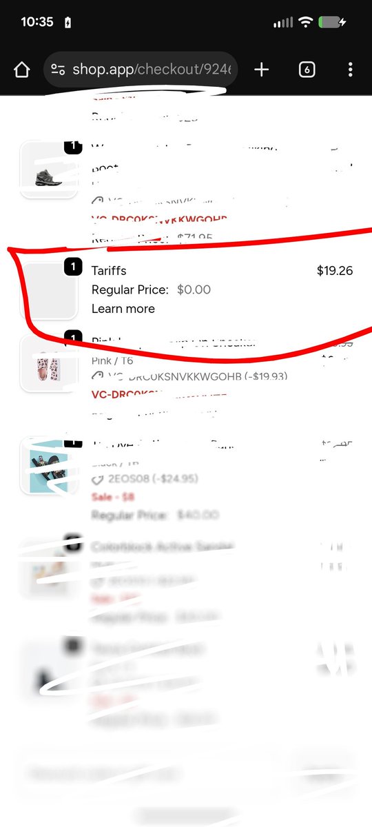 Brittbakee22's tweet photo. Hey QQ, mr president, why am I paying these tariffs? I thought China was?? Hmmmm.. there goes $20 to the ballroom. https://t.co/WLnsDG52Qb