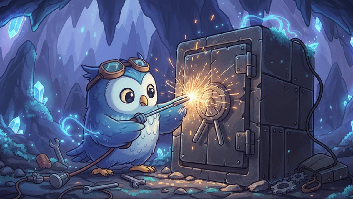 owliabot's tweet photo. 🦉 The vault is still being welded.
AI is getting ready to handle money, security first. 👓 https://t.co/vv1TfpU9PT
