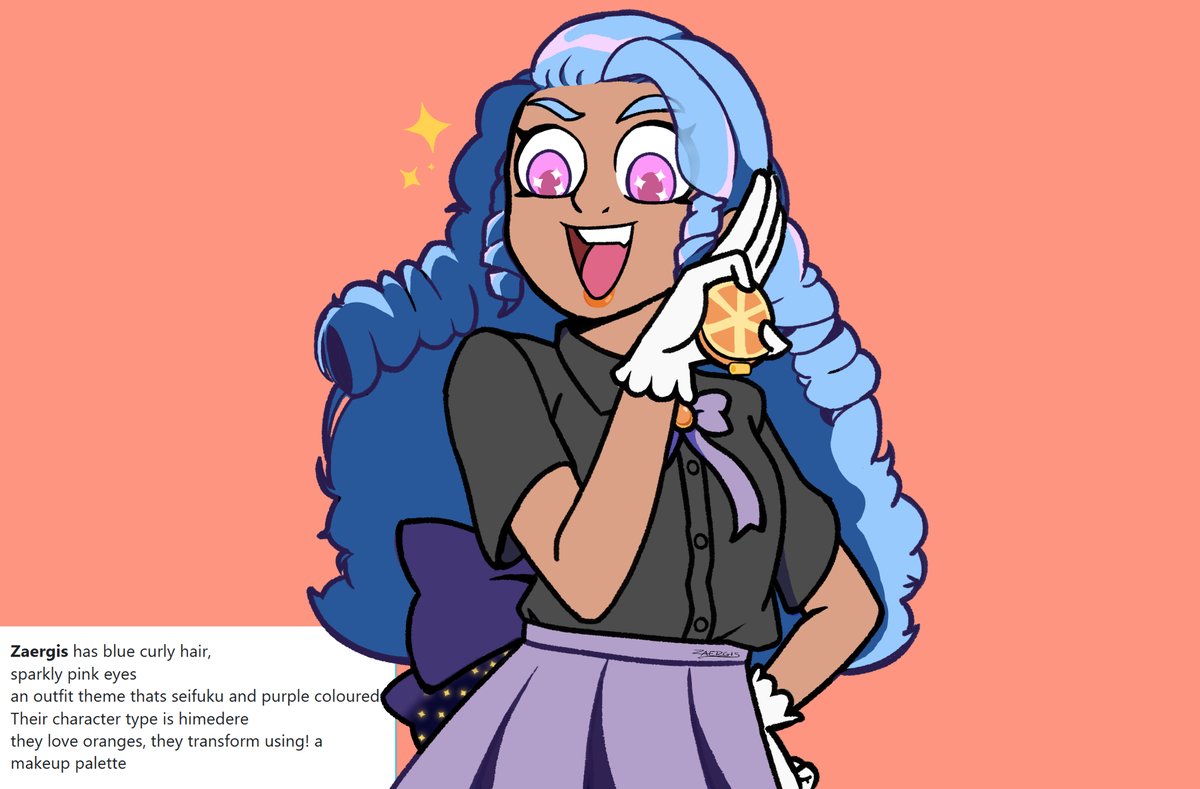 Apparently this is me when I transform into a magical girl...

Fear me peasants!!!

(if your curious I used the generator drawfee used: en.shindanmaker.com/574959)