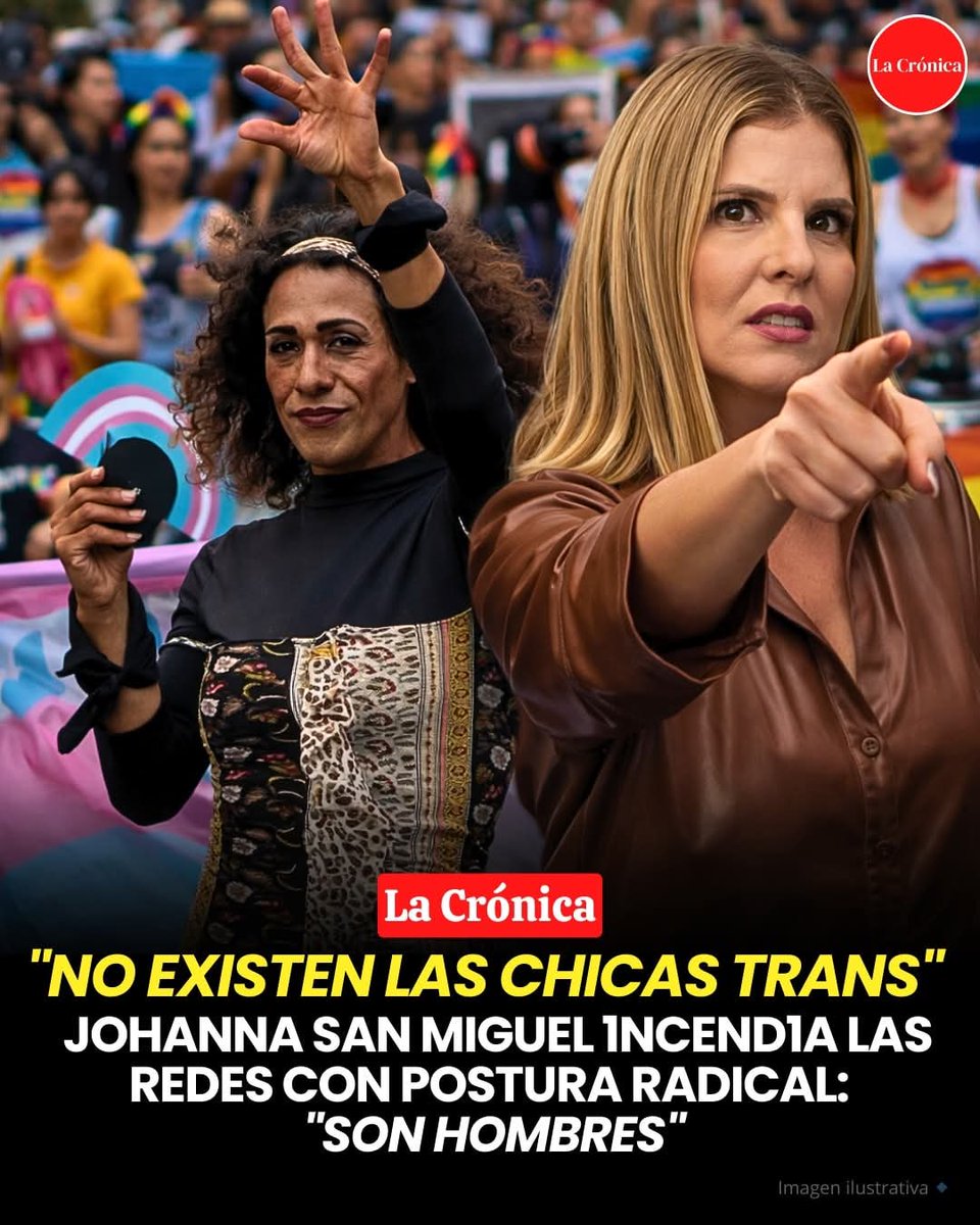 ¿Postura radical??,¿decir la verdad ahora es radical??. La señora Johanna San Miguel solo HA DICHO LA VERDAD. No existen las mujeres trans, son Hombres disfrazados de Mujeres, ¿qué cosa hay de radical en eso??, son tiempos muy locos de verdad #YoSoyAntiwokePerú
