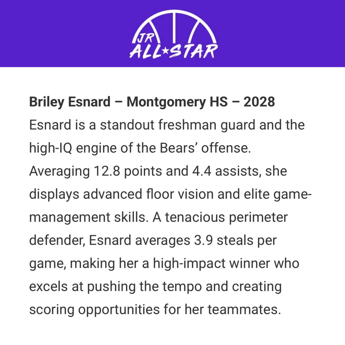 Briley Esnard tweet media