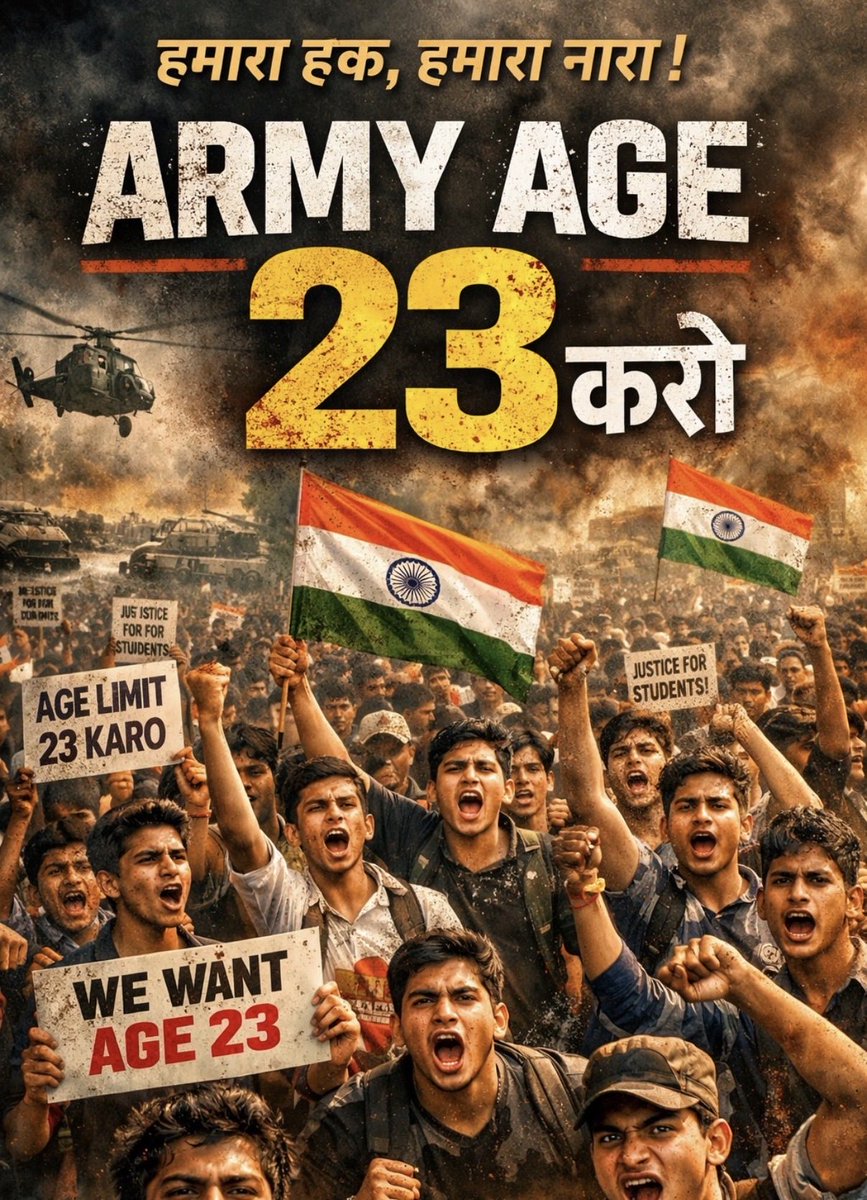 Armywala7598's tweet photo. #Army_agniveer_age_issue
#narendramodi
#defenceminister
#rajnathsingh https://t.co/oGYHDnwhjT