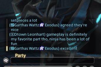 Dtown____'s tweet photo. I’m scared of these FFXIV players bro. He said “excellent” like a villain in his lair called Creative Business Unit I, touching the tips of his fingers, rubbing the bald cat on his lap in his evil ass chair— Palpatine voice and everything. https://t.co/fN3G9ZweHH